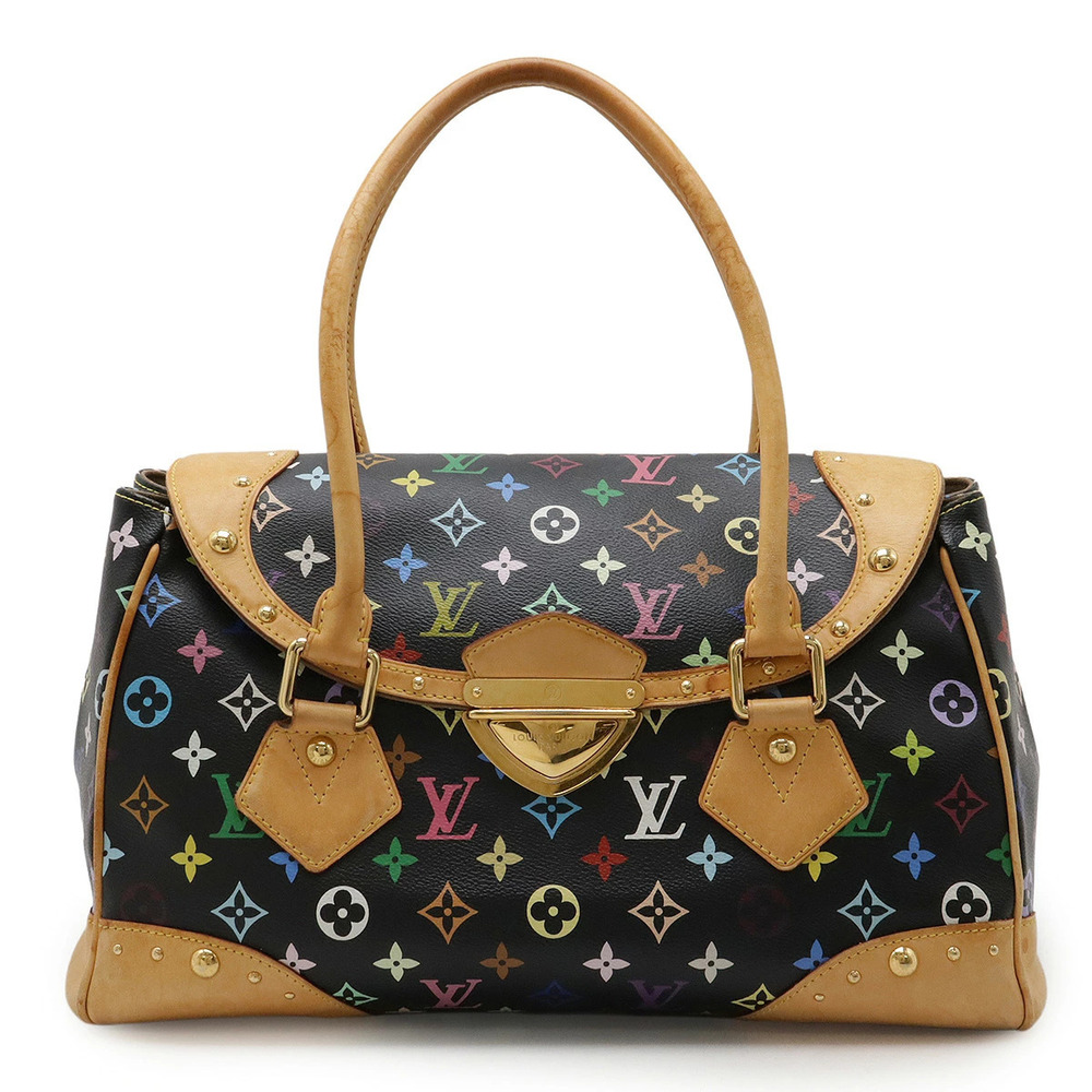 LOUIS VUITTON Monogram Multicolor Beverly Shoulder Bag Hobo Noir Black